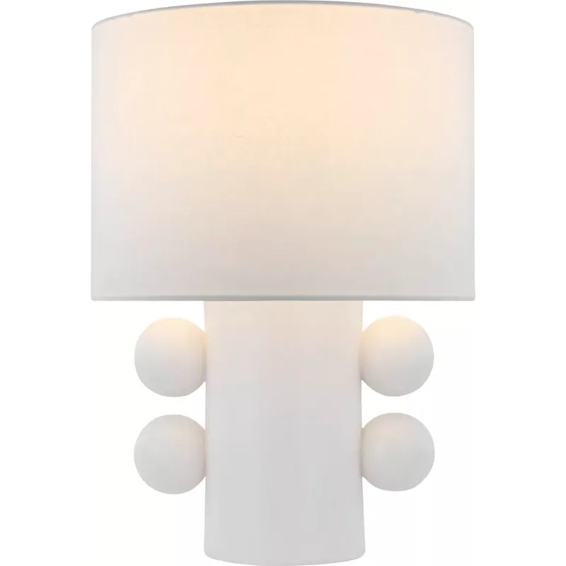 Kelly Wearstler Tiglia 20.5 inch 15 watt Plaster White Table Lamp Portable Light