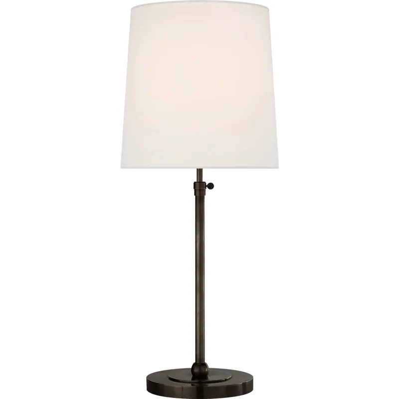 Thomas O'Brien Bryant 27.5 inch 60 watt Bronze Table Lamp Portable Light in Linen, Large