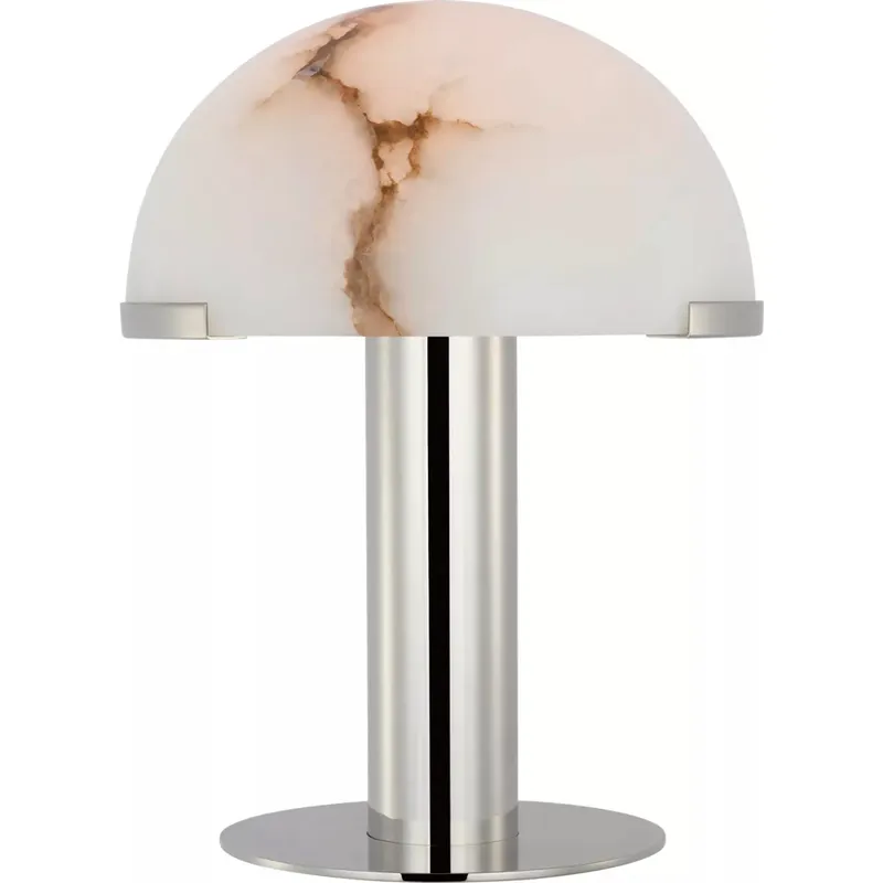 Kelly Wearstler Melange 12 inch 4 watt Polished Nickel Rechargeable Table Lamp Portable Light