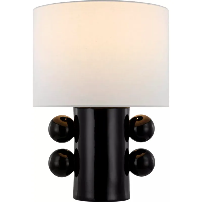 Kelly Wearstler Tiglia 20.5 inch 15 watt Black Table Lamp Portable Light