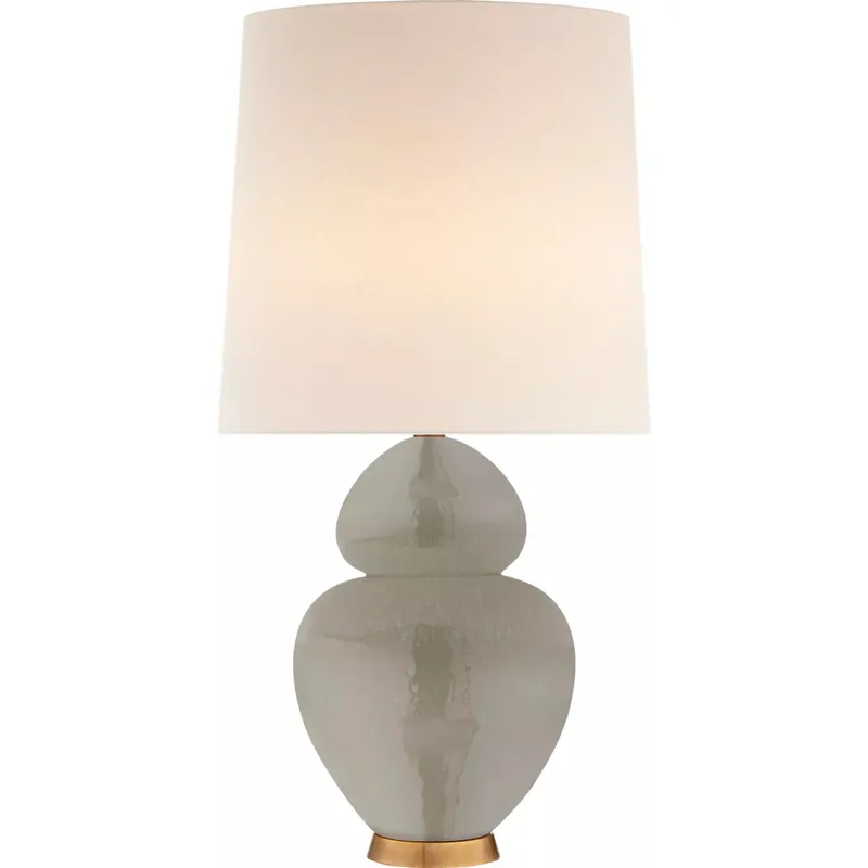AERIN Michelena 34 inch 60 watt Shellish Gray Table Lamp Portable Light
