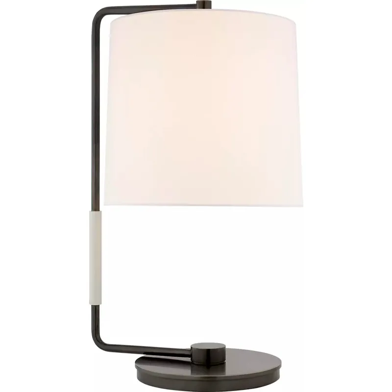 Barbara Barry Swing 22 inch 75 watt Bronze Table Lamp Portable Light in Linen