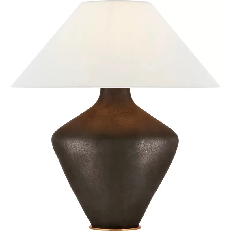 Kelly Wearstler Rohs 28.75 inch 15 watt Stained Black Metallic Table Lamp Portable Light, Extra Large