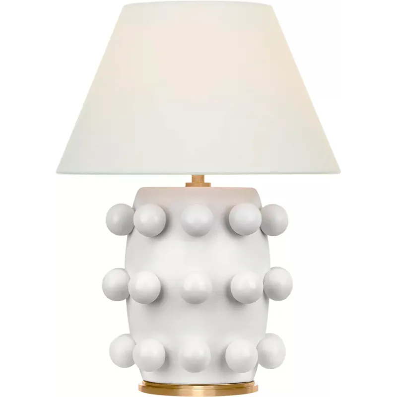 Kelly Wearstler Linden 14 inch 1.6 watt Plaster White Cordless Table Lamp Portable Light