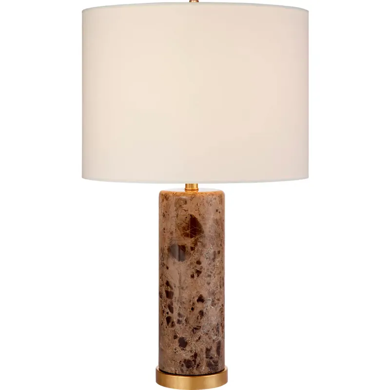 AERIN Cliff 30 inch 150 watt Brown Marble Table Lamp Portable Light