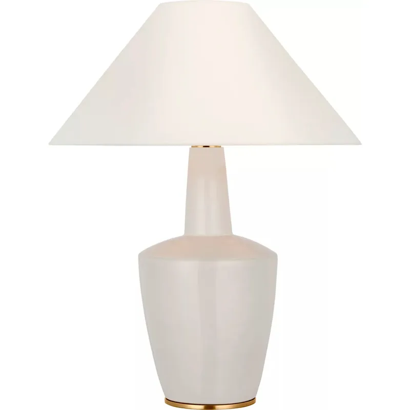 Barbara Barry Paros 31 inch 15 watt Ivory Table Lamp Portable Light in Linen 2