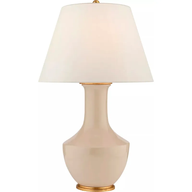 Chapman & Myers Lambay Table 32 inch 100 watt Coconut Porcelain Table Lamp Portable Light in Linen