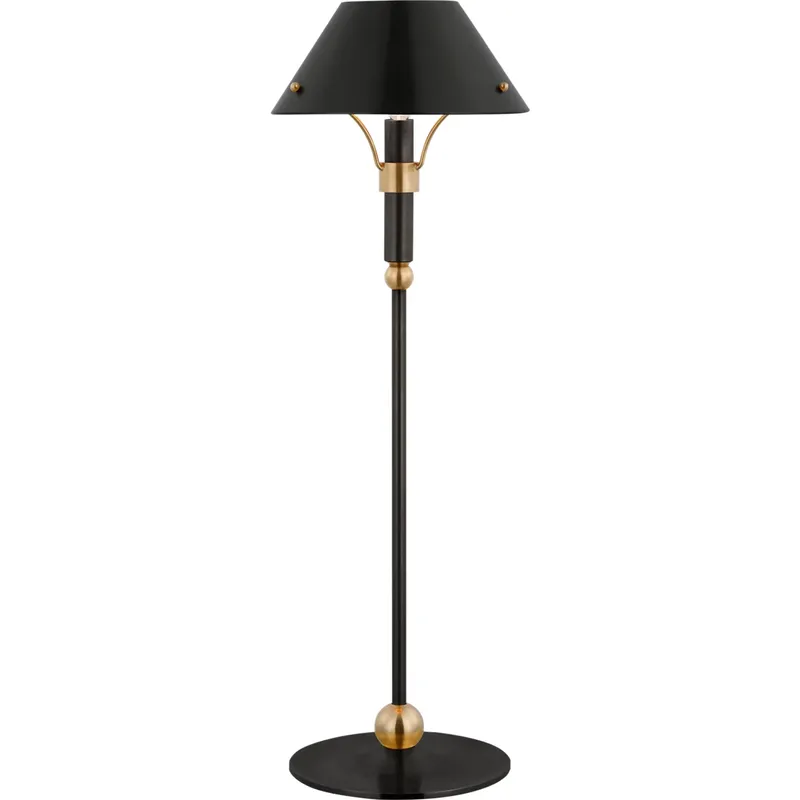 Thomas O'Brien Turlington 26.75 inch 6.5 watt Bronze and Hand-Rubbed Antique Brass Table Lamp Portable Light, Medium