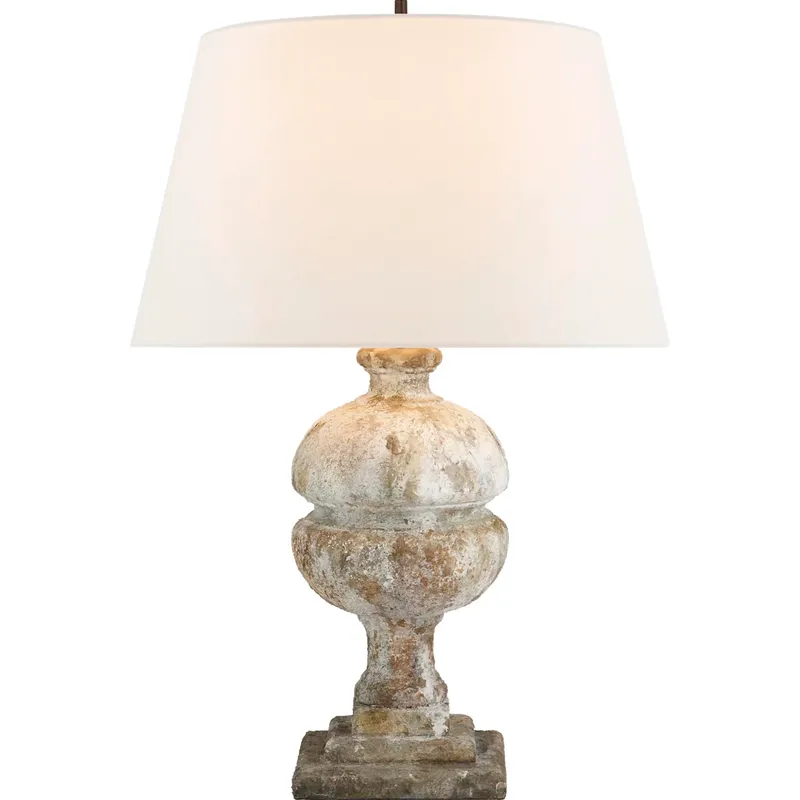 Alexa Hampton Desmond2 26 inch 150 watt Garden Stone Table Lamp Portable Light in Linen