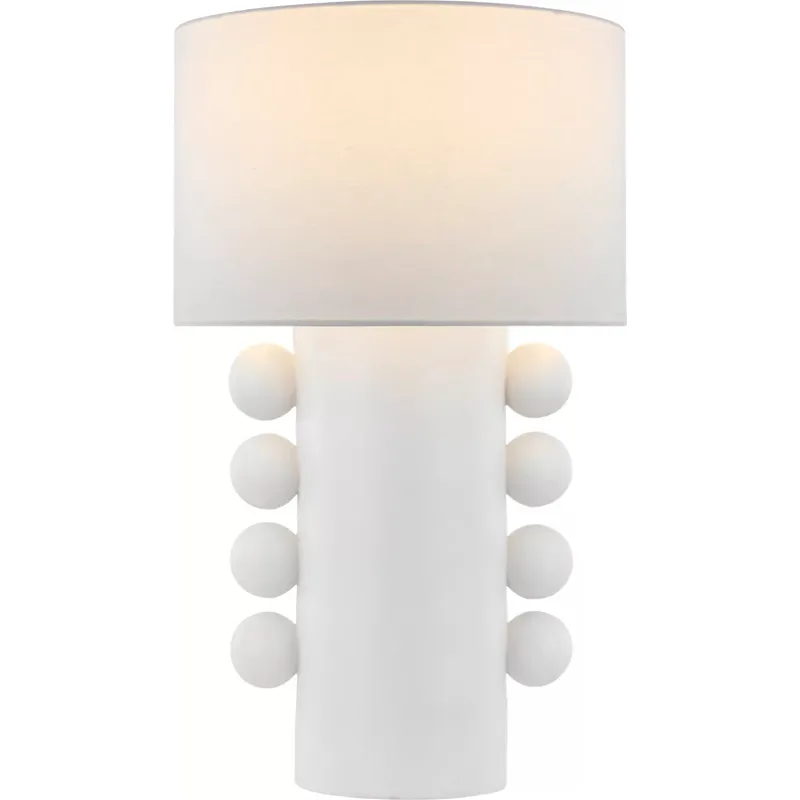 Kelly Wearstler Tiglia 31 inch 15 watt Plaster White Table Lamp Portable Light
