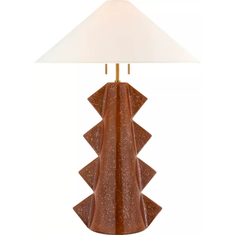 Kelly Wearstler Senso 33 inch 60 watt Autumn Copper Table Lamp Portable Light, Large