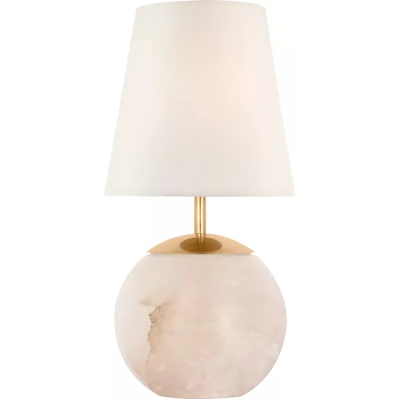 Thomas O'Brien Terri 12 inch 2 watt Alabaster Cordless Accent Lamp Portable Light