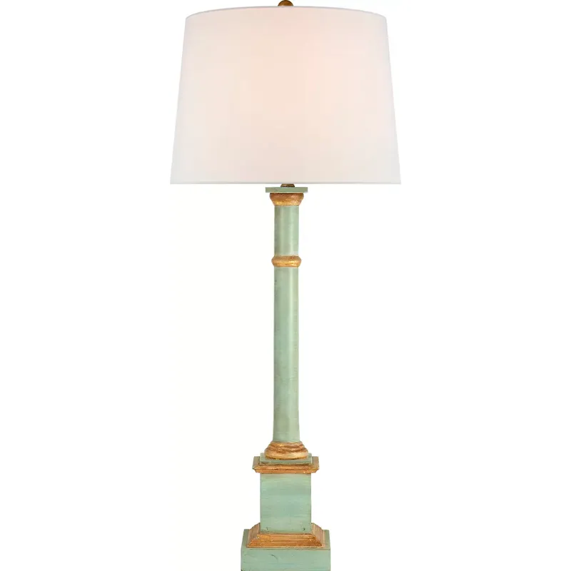 Suzanne Kasler Sjosephine 32.5 inch 150 watt Light Blue Table Lamp Portable Light in Linen