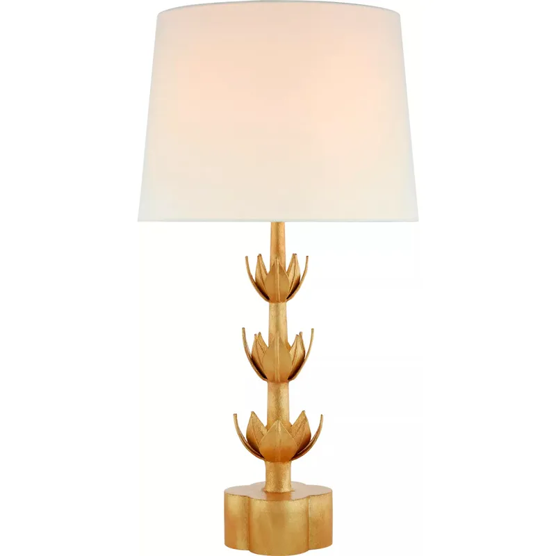 Julie Neill Alberto 32.25 inch 100 watt Antique Gold Leaf Table Lamp Portable Light, Large