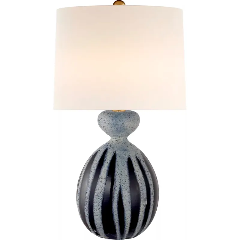 AERIN Gannet 29.25 inch 150 watt Drizzled Cobalt Table Lamp Portable Light