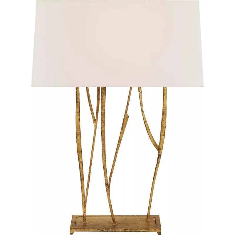 Ian K. Fowler Aspen 22.5 inch 60 watt Gilded Iron Console Lamp Portable Light in Linen