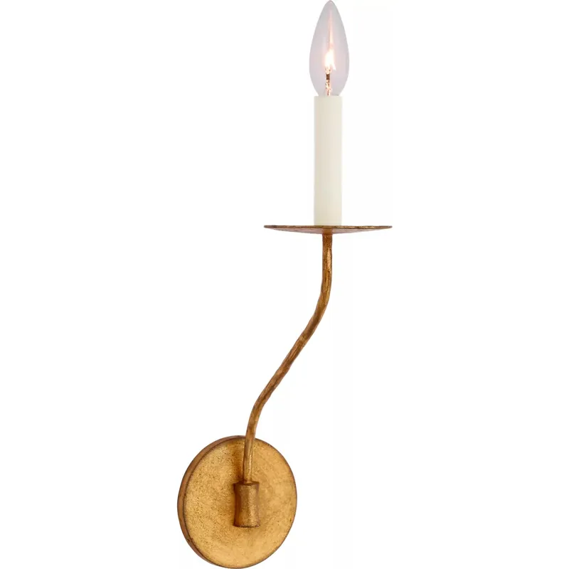 Ian K. Fowler Belfair LED 4.5 inch Gilded Iron Single Sconce Wall Light, Medium