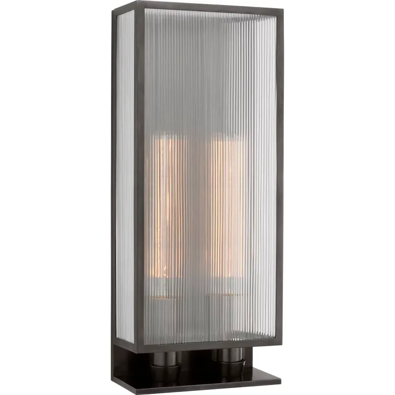Barbara Barry York LED 10 inch Bronze Double Box Sconce Wall Light