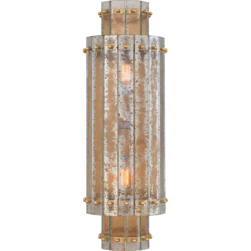 Carrier and Company Cadence 2 Light 7.25 inch Hand-Rubbed Antique Brass Tiered Sconce Wall Light, Large