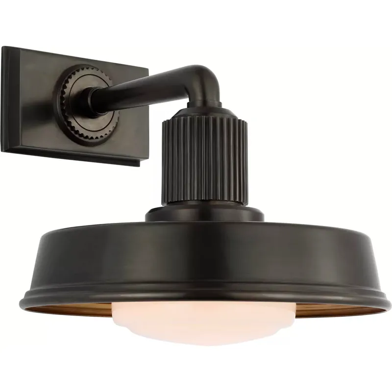 Chapman & Myers Ruhlmann LED 9 inch Bronze Sconce Wall Light, Small