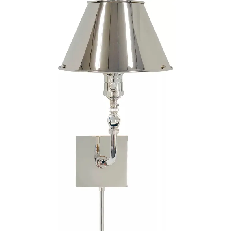 Swivel Head 1 Light 8 inch Polished Nickel Wall Lamp Wall Light
