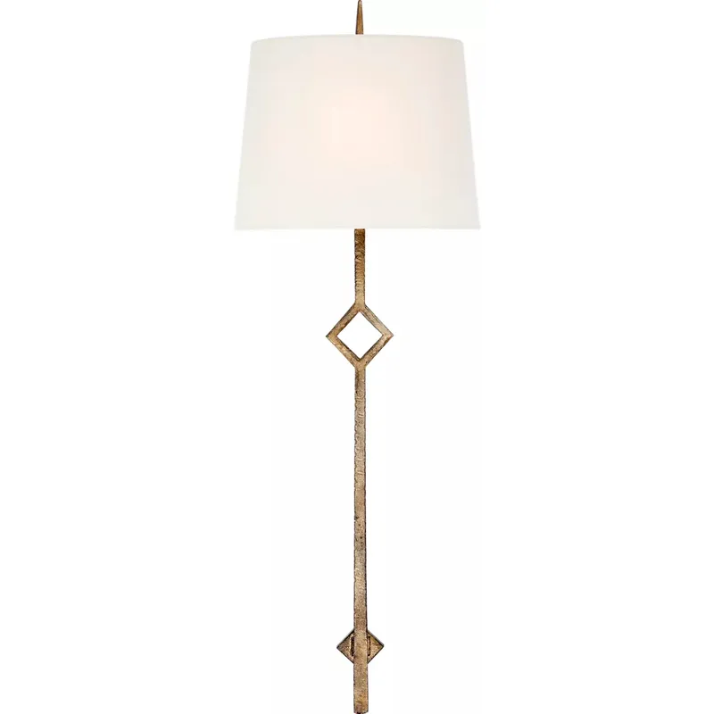 Studio VC Cranston 1 Light 13 inch Gilded Iron Sconce Wall Light in Linen, Large