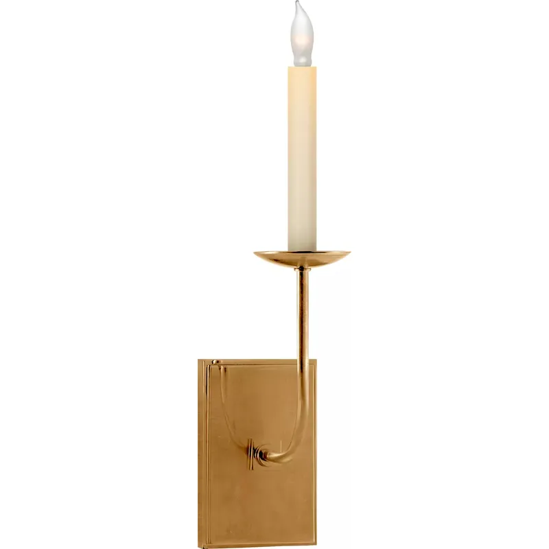 Chapman & Myers TT 1 Light 4 inch Hand-Rubbed Antique Brass Single Sconce Wall Light