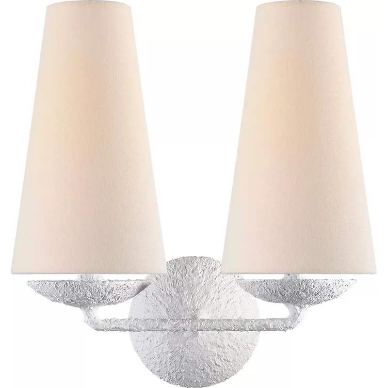 AERIN Fontaine 2 Light 13.25 inch Plaster Double Sconce Wall Light