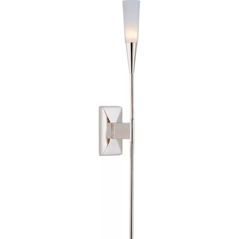 Chapman & Myers Stellar LED 2.5 inch Polished Nickel Single Tail Sconce Wall Light