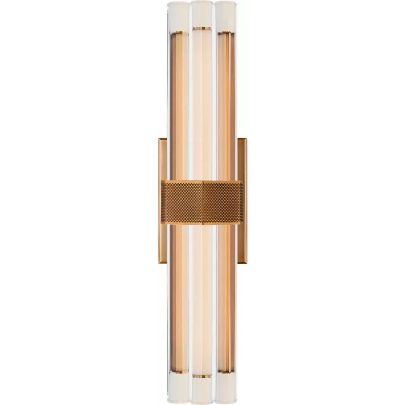 Lauren Rottet Fascio LED 4.25 inch Hand-Rubbed Antique Brass Sconce Wall Light