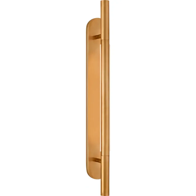 Kelly Wearstler Rousseau LED 2.5 inch Antique-Burnished Brass Bracketed Sconce Wall Light, Medium