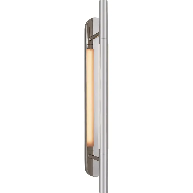 Kelly Wearstler Rousseau LED 2.5 inch Polished Nickel Bracketed Sconce Wall Light, Medium