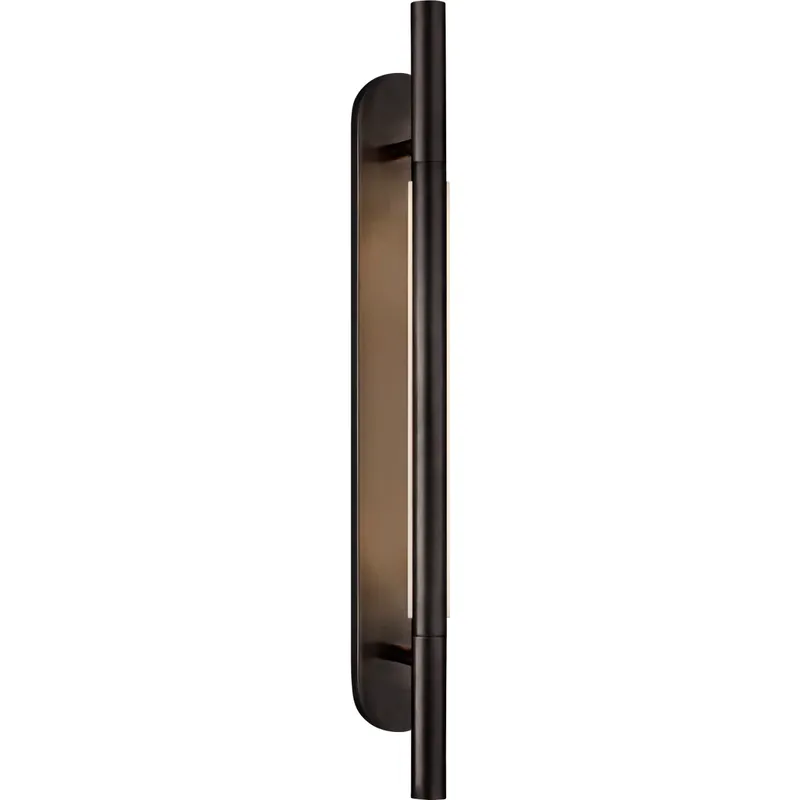Kelly Wearstler Rousseau LED 2.5 inch Bronze Bracketed Sconce Wall Light, Medium
