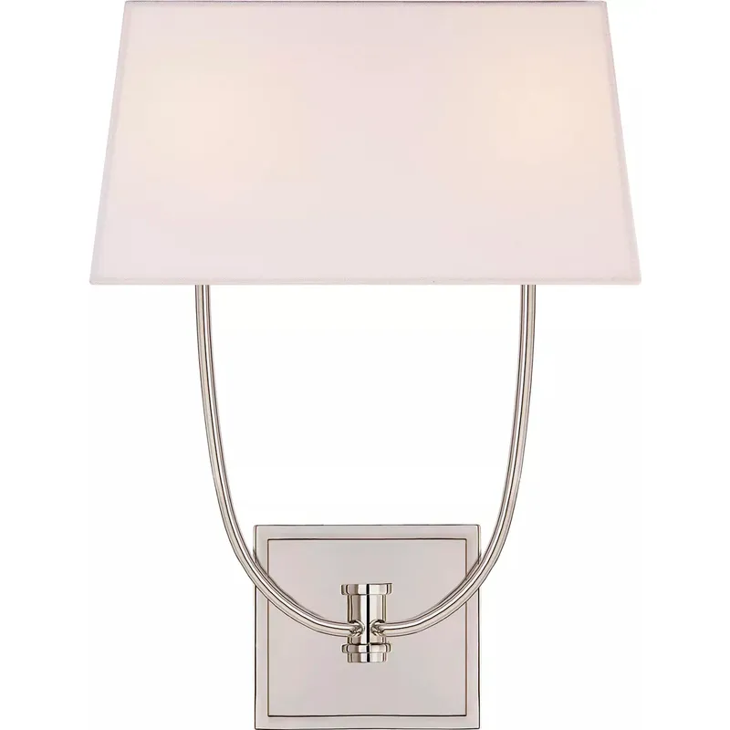 Chapman & Myers Venini 2 Light 13.5 inch Polished Nickel Double Sconce Wall Light