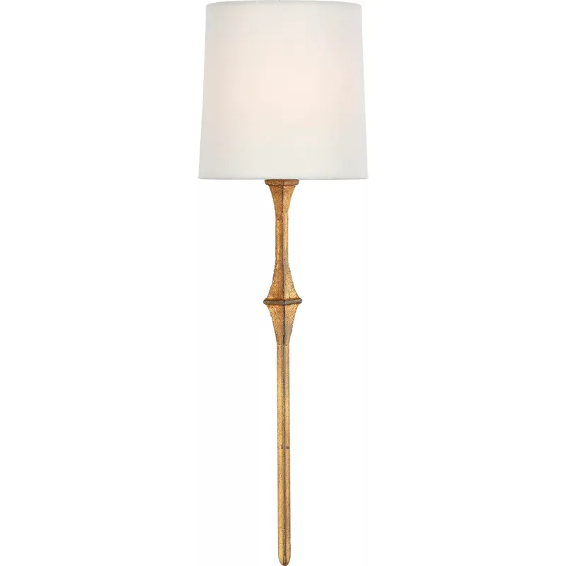 Studio VC Dauphine 1 Light 5.5 inch Gilded Iron Sconce Wall Light in Linen
