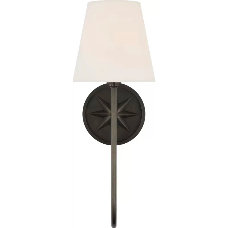 Chapman & Myers Polaris LED 6 inch Bronze Single Sconce Wall Light