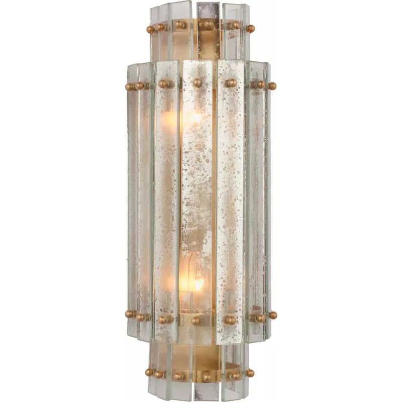 Carrier and Company Cadence LED 5.5 inch Hand-Rubbed Antique Brass Tiered Sconce Wall Light, Small
