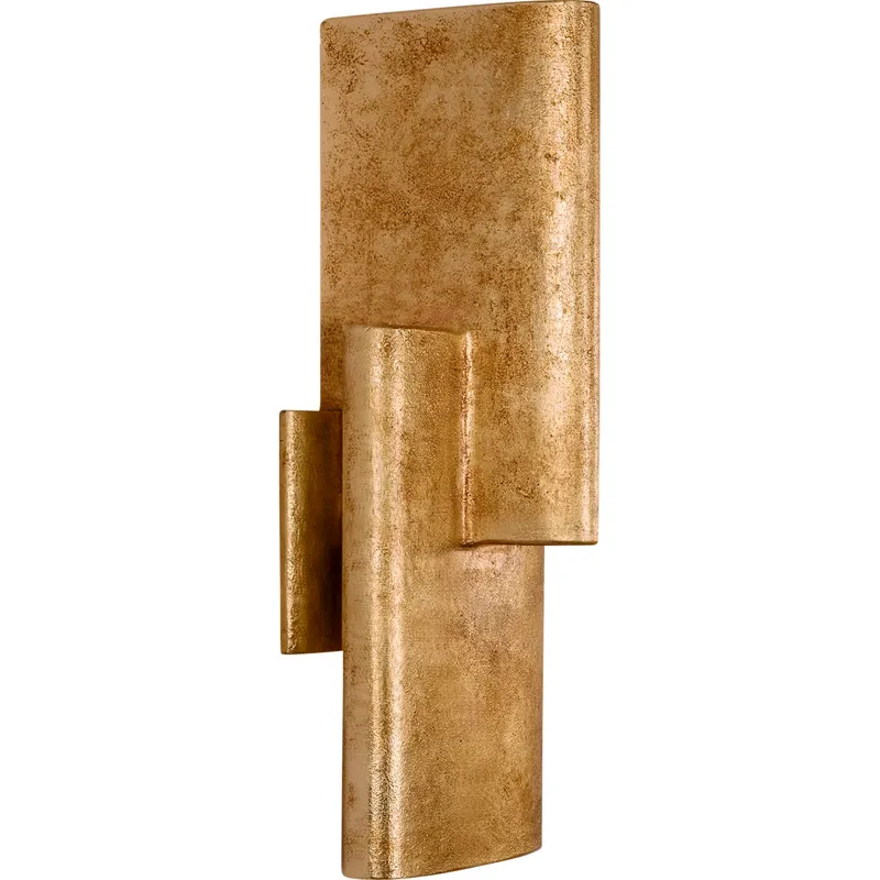 Kelly Wearstler Lotura LED 6 inch Museum Gild Intersecting Sconce Wall Light