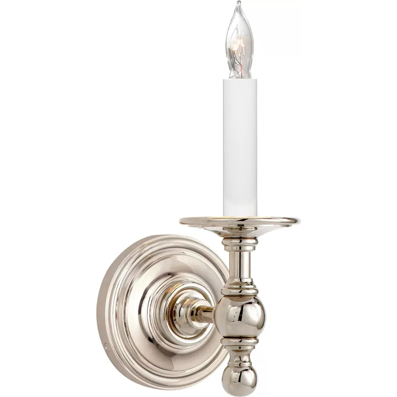 Chapman & Myers Classic2 1 Light 4.5 inch Polished Nickel Single Sconce Wall Light