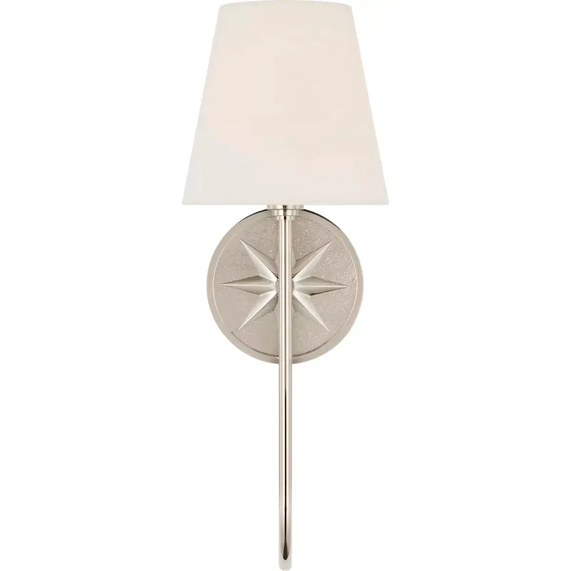 Chapman & Myers Polaris LED 6 inch Polished Nickel Single Sconce Wall Light