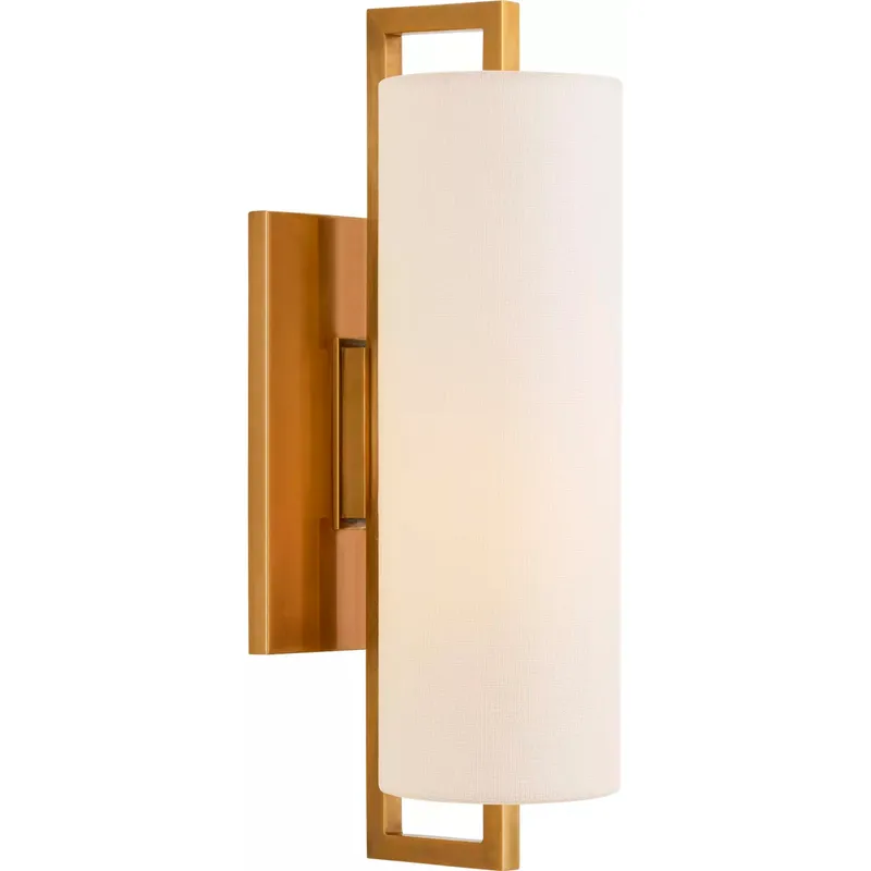 Ian K. Fowler Bowen LED 4.5 inch Hand-Rubbed Antique Brass Sconce Wall Light, Medium