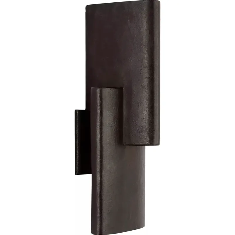 Kelly Wearstler Lotura LED 6 inch Museum Black Intersecting Sconce Wall Light