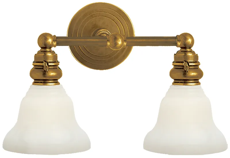 Boston Glass Functional Bathroom Vanity Light — Bath Bar & Vanity Wall