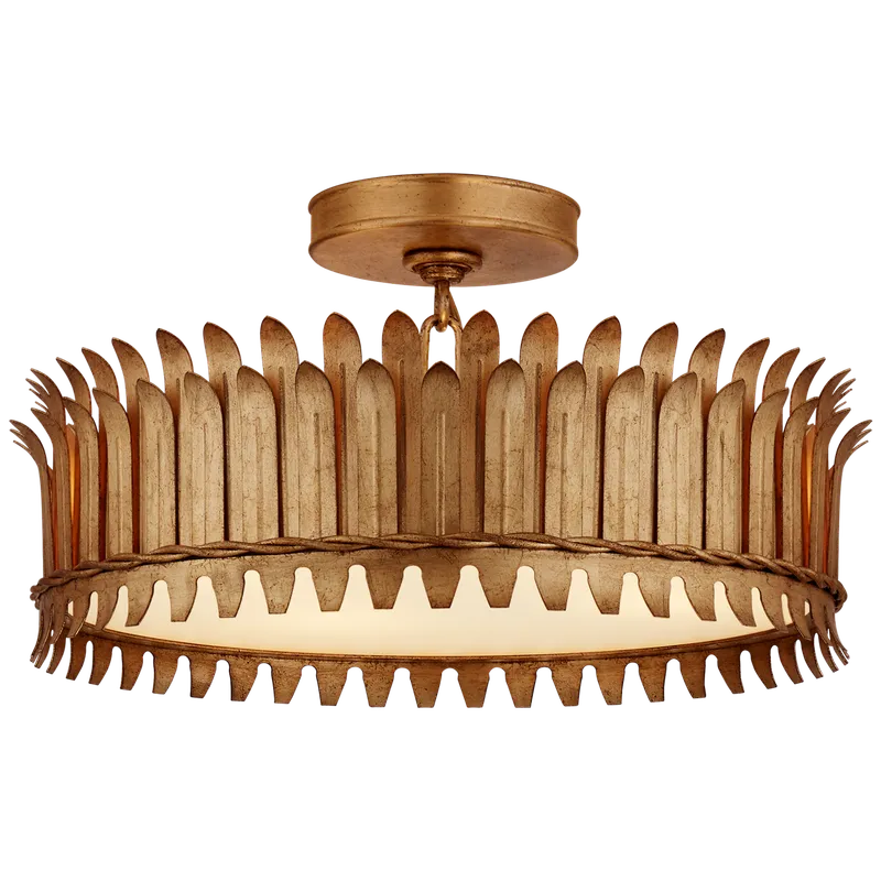 Leslie Semi Flush Ceiling Light — Ceiling Semi Flush