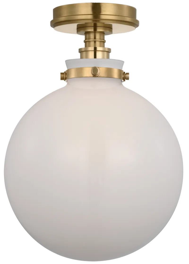 Parkington Globe Ceiling Flush Light — Ceiling Semi Flush