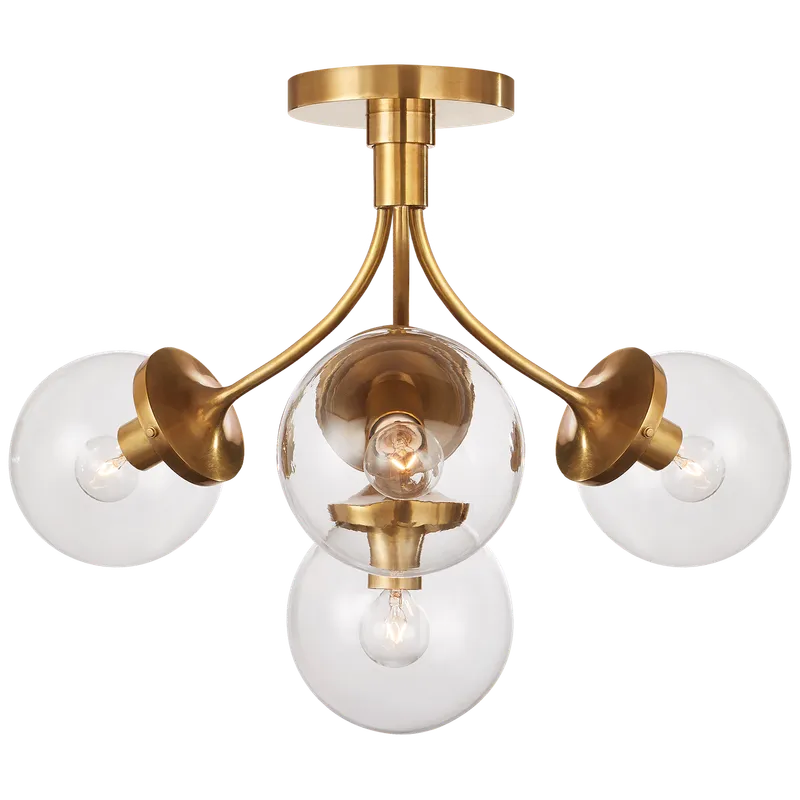 Prescott Semi Flush Ceiling Light — Ceiling Semi Flush