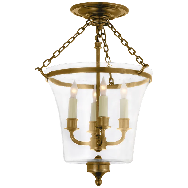 Sussex Bell Jar Semi Flush Ceiling Light — Ceiling Semi Flush