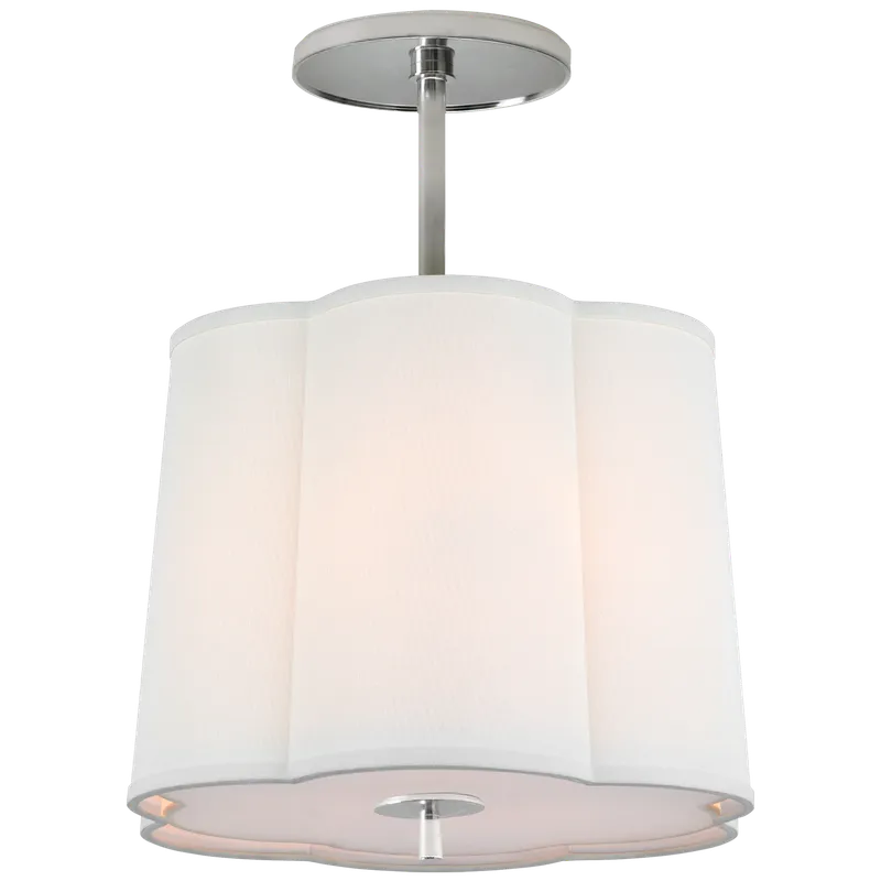 Simple Scallop Semi Flush Ceiling Light — Ceiling Semi Flush