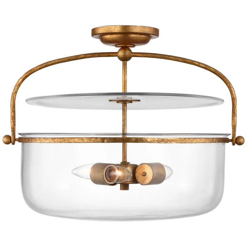 Lorford Lantern Semi Flush Ceiling Light — Ceiling Semi Flush