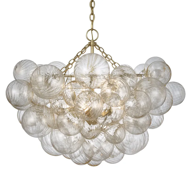 Talia Gold Fleck Chandelier — Chandeliers